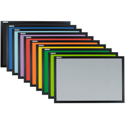 Tablica 60x45 korkowa kolorowa w ramie MDF czarny