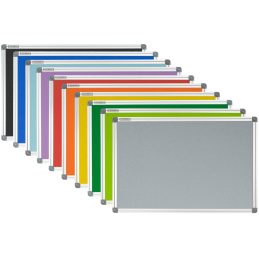 Tablica 70x50 korkowa kolorowa w ramie aluminiowej