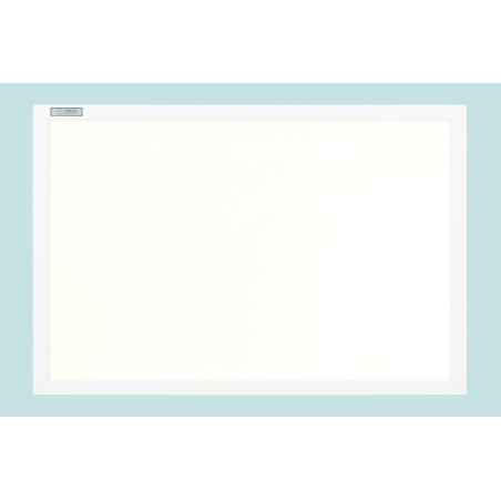 Tablica tekstylna biała w ramie MDF białej