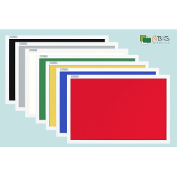 Tablice tekstylne  w ramie białej czerwona 