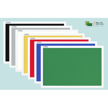 Tablice tekstylne  w ramie białej zielona 