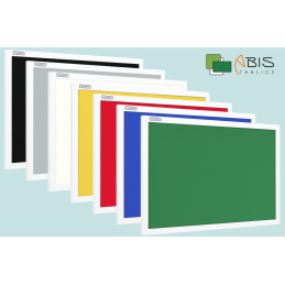 Tablice tekstylne w ramie białej zielona UKOS