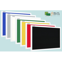 Tablice tekstylne w ramie białej czarna UKOS