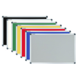 Tablice tekstylne szara w ramie aluminiowej 