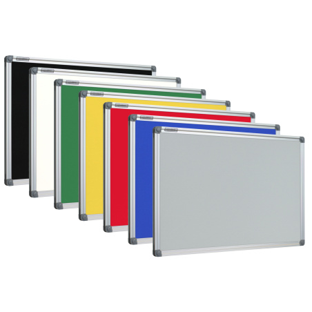 Tablice tekstylne szara w ramie aluminiowej  UKOS