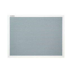 Tablica magnetyczna perforowana szara  w ramie MDF białej