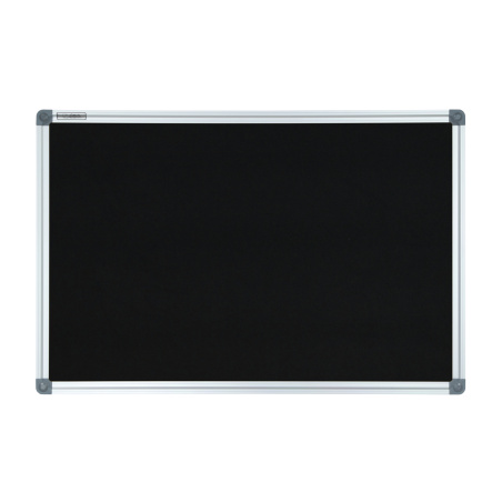 Tablica tekstylna czarna w ramie aluminiowej 
