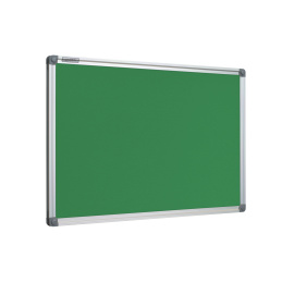 Tablica tekstylna zielona w ramie aluminiowej - ukos
