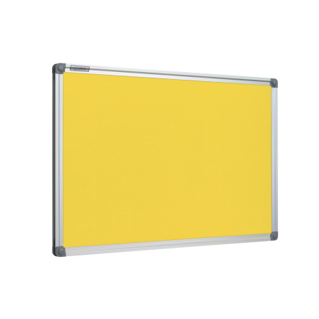 Tablica tekstylna żółta w ramie aluminiowej - ukos