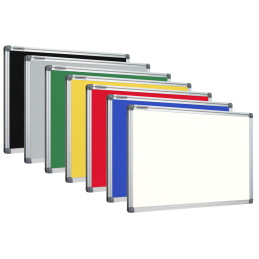 Tablice tekstylne biała w ramie aluminiowej  UKOS