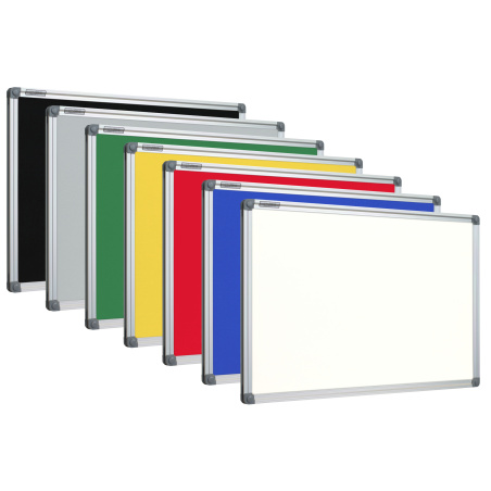 Tablice tekstylne biała w ramie aluminiowej  UKOS