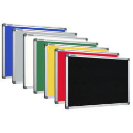 Tablice tekstylne czarna w ramie aluminiowej  UKOS