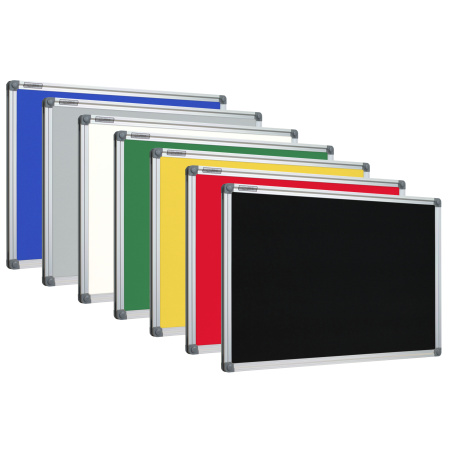 Tablice tekstylne czarna w ramie aluminiowej  UKOS