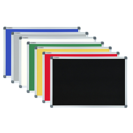 Tablice tekstylne czarny w ramie aluminiowej 
