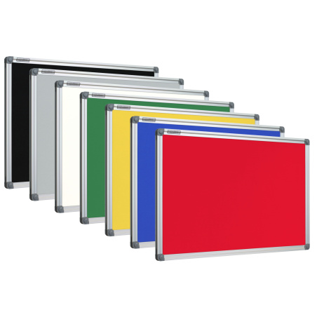 Tablice tekstylne czerwony w ramie aluminiowej  UKOS