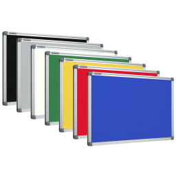 Tablice tekstylne niebieska w ramie aluminiowej  UKOS