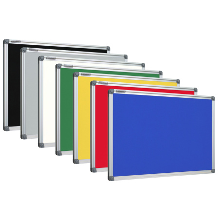 Tablice tekstylne niebieska w ramie aluminiowej  UKOS