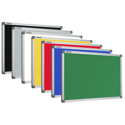 Tablice tekstylne zielony w ramie aluminiowej  UKOS
