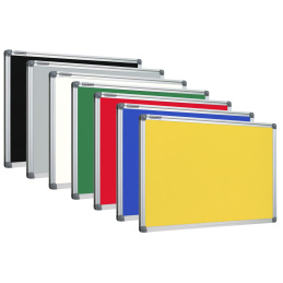 Tablice tekstylne żółty w ramie aluminiowej  UKOS