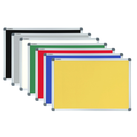Tablice tekstylne żółty w ramie aluminiowej 