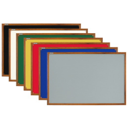 Tablica 120x70 tekstylna w ramie MDF dąb stuletni