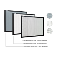 TABLICE MAGNETYCZNE PERFOROWANE - RAMA MDF CZARNY